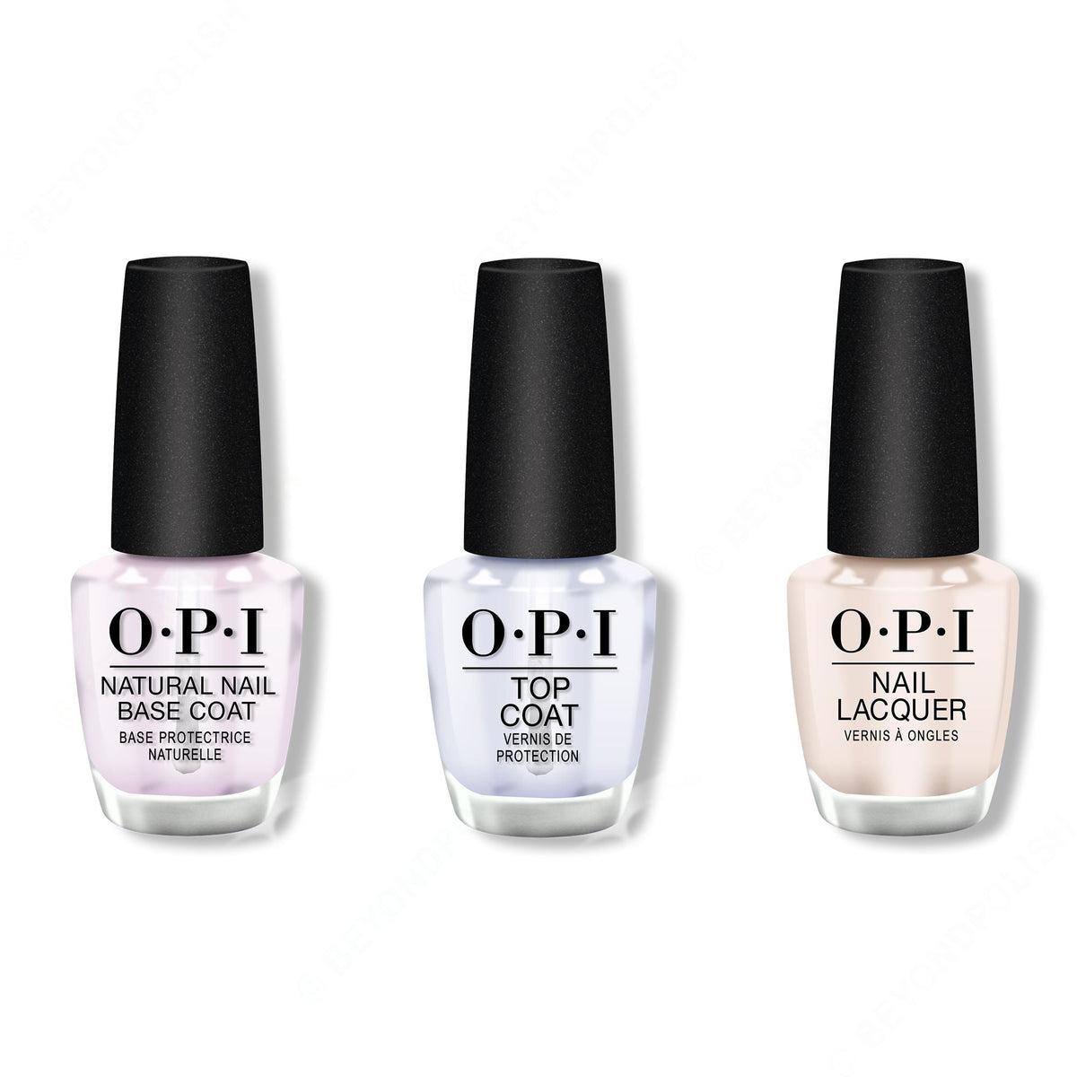 OPI - Nail Lacquer Combo - Base, Top & My Vampire is Buff 0.5 oz - Professional Care