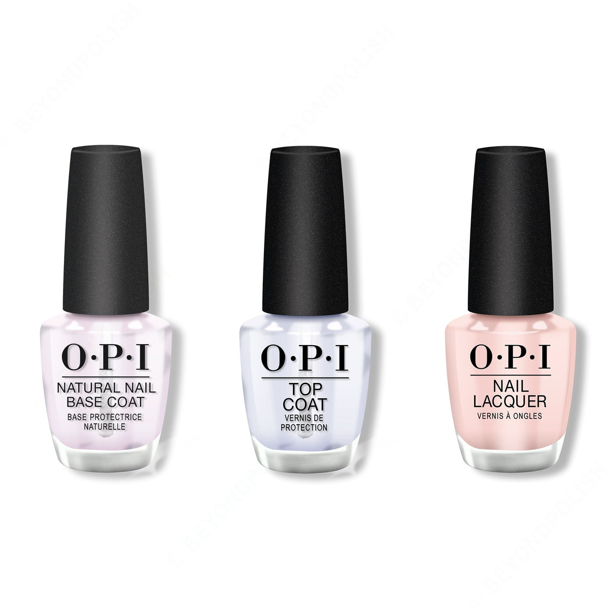 OPI - Nail Lacquer Combo - Base, Top & My Very First Knockwurst 0.5 oz - Professional Care