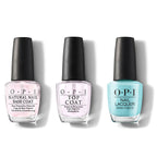 OPI - Nail Lacquer Combo - Base, Top & NFTease Me - Professional Care