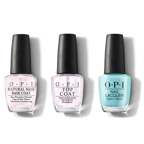 OPI - Nail Lacquer Combo - Base, Top & NFTease Me - Professional Care