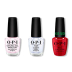 OPI - Nail Lacquer Combo - Base, Top & Nessa-Ist Rose - Professional Care