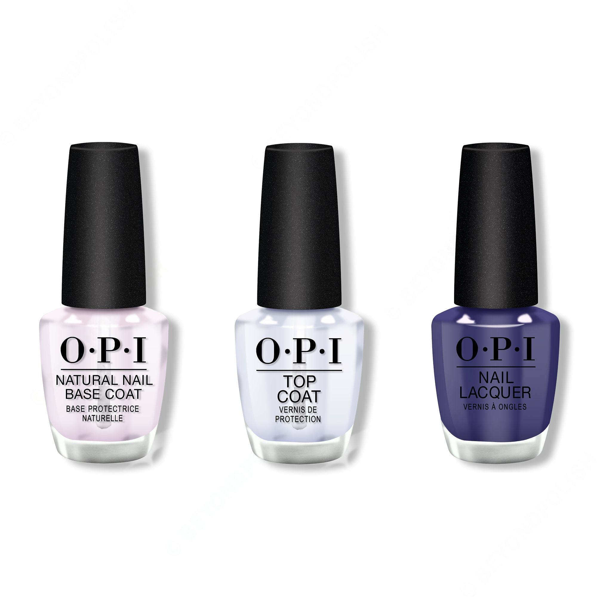 OPI - Nail Lacquer Combo - Base, Top & Nice Set Of Pipes 0.5 oz - Professional Care