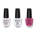 OPI - Nail Lacquer Combo - Base, Top & No Turning Back From Pink Street 0.5 oz - Professional Care