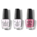 OPI - Nail Lacquer Combo - Base, Top & Not So Bora-Bora-ing Pink 0.5 oz - Professional Care