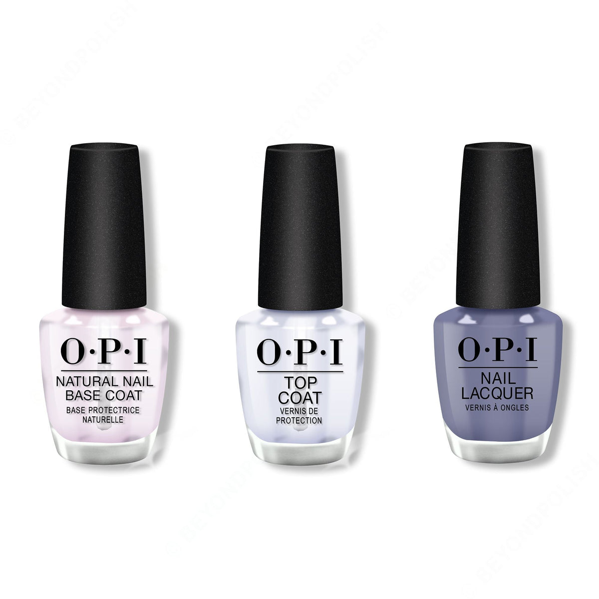 OPI - Nail Lacquer Combo - Base, Top & OPI Heart DTLA - Professional Care