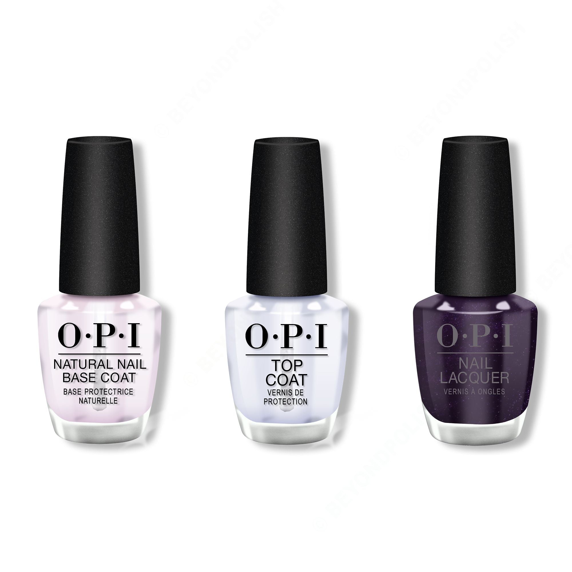 OPI - Nail Lacquer Combo - Base, Top & OPI Ink 0.5 oz - Professional Care