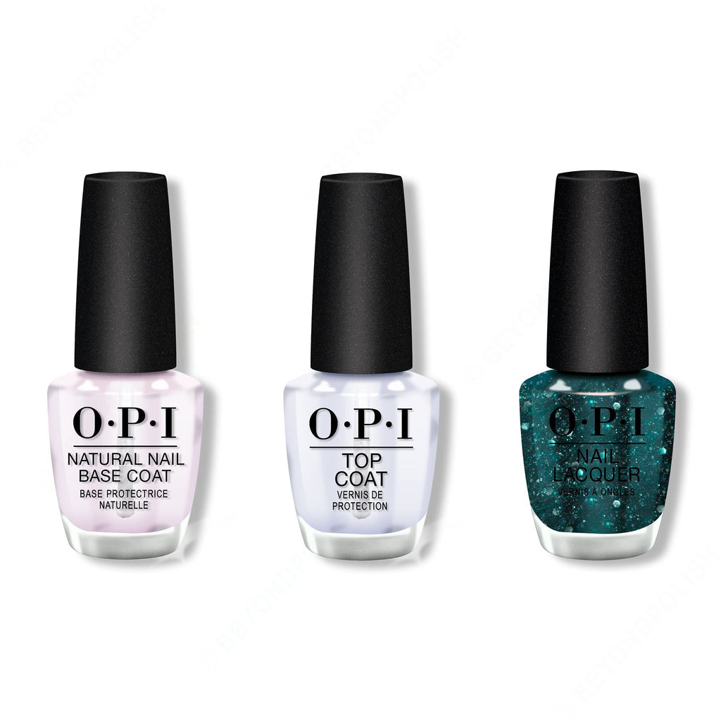 OPI - Nail Lacquer Combo - Base, Top & OPI'm a Gem - Professional Care