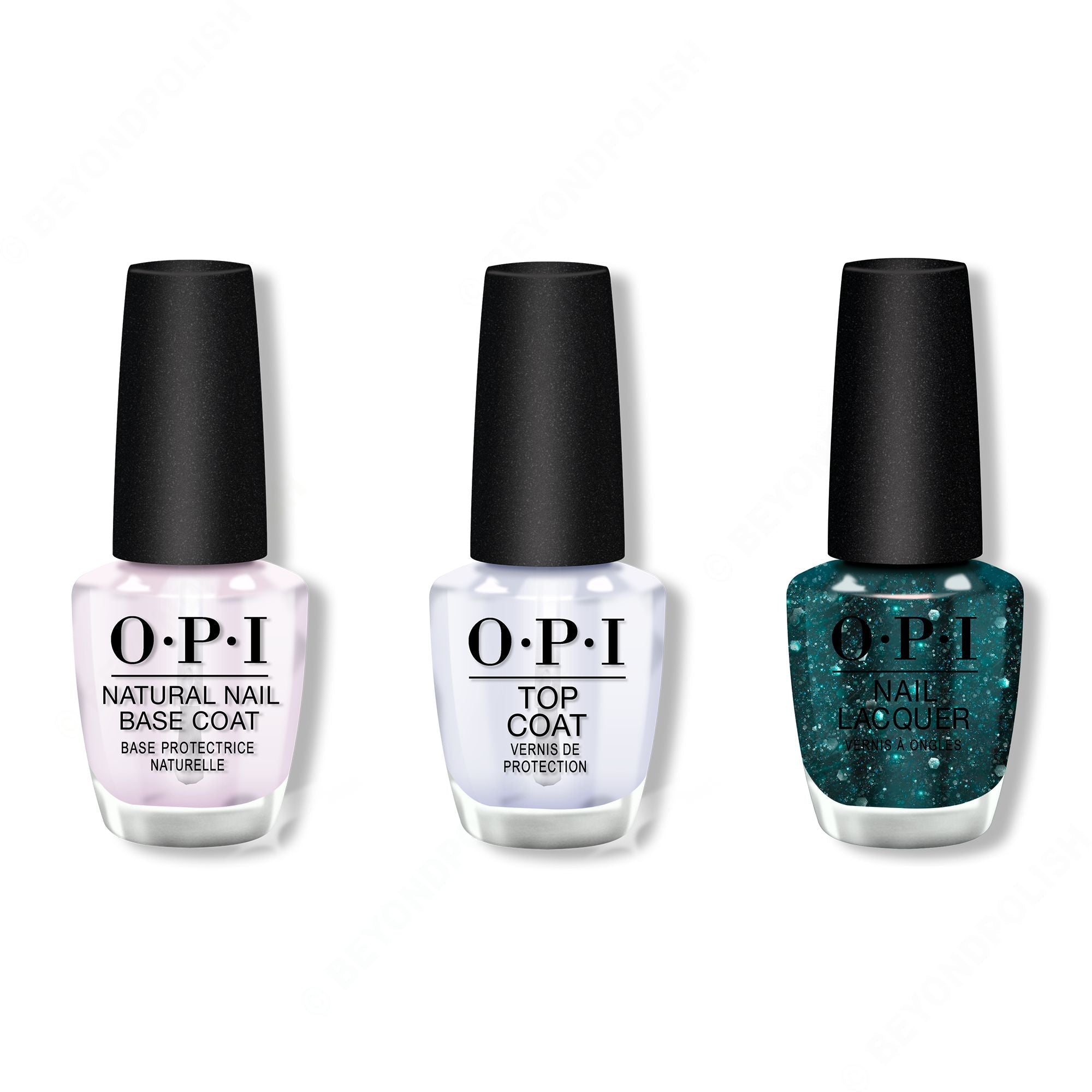 OPI - Nail Lacquer Combo - Base, Top & OPI'm a Gem - Professional Care