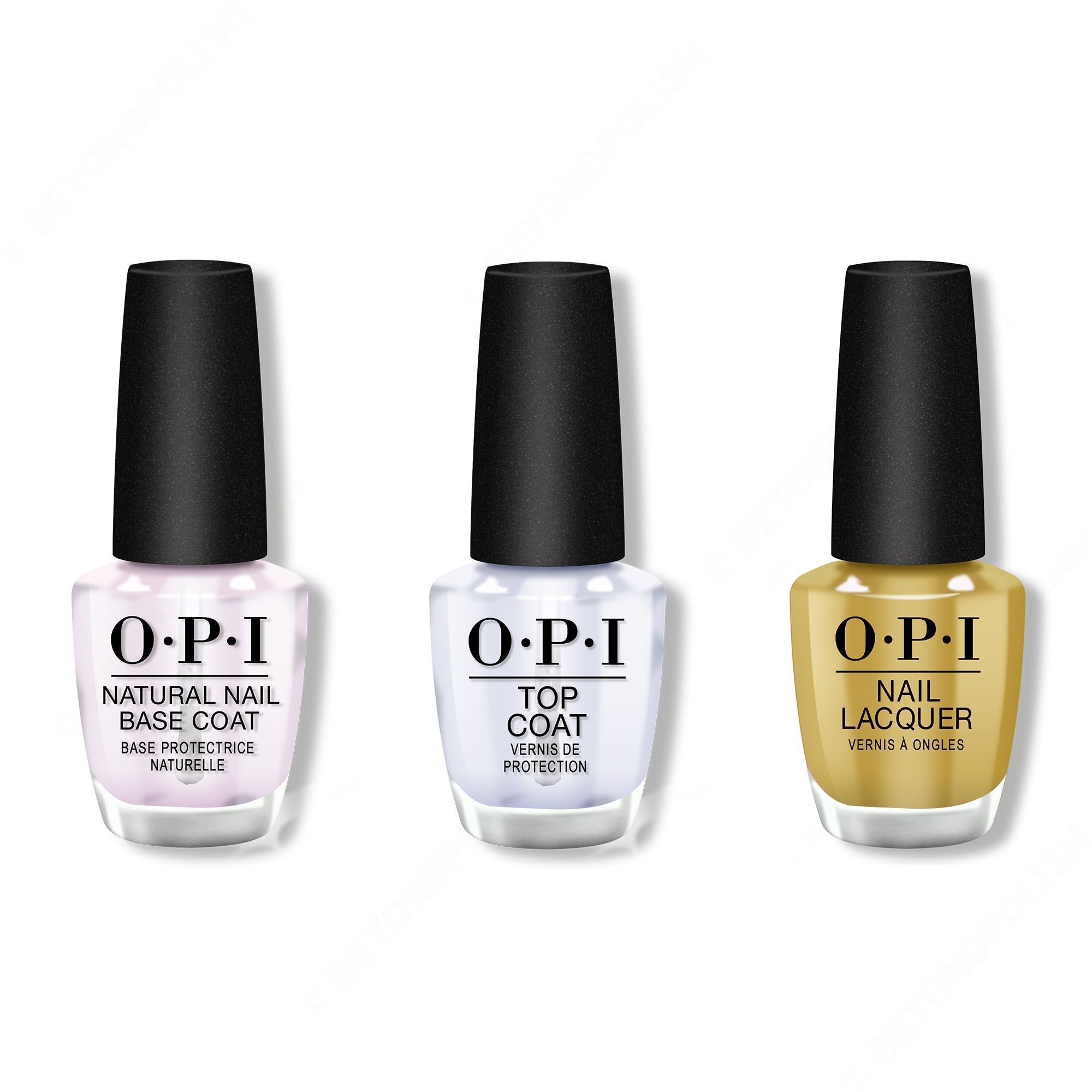 OPI - Nail Lacquer Combo - Base, Top & Ochre To The Moon - Professional Care
