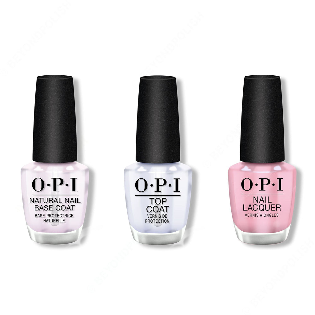 OPI - Nail Lacquer Combo - Base, Top & (P)Ink on Canvas - Professional Care