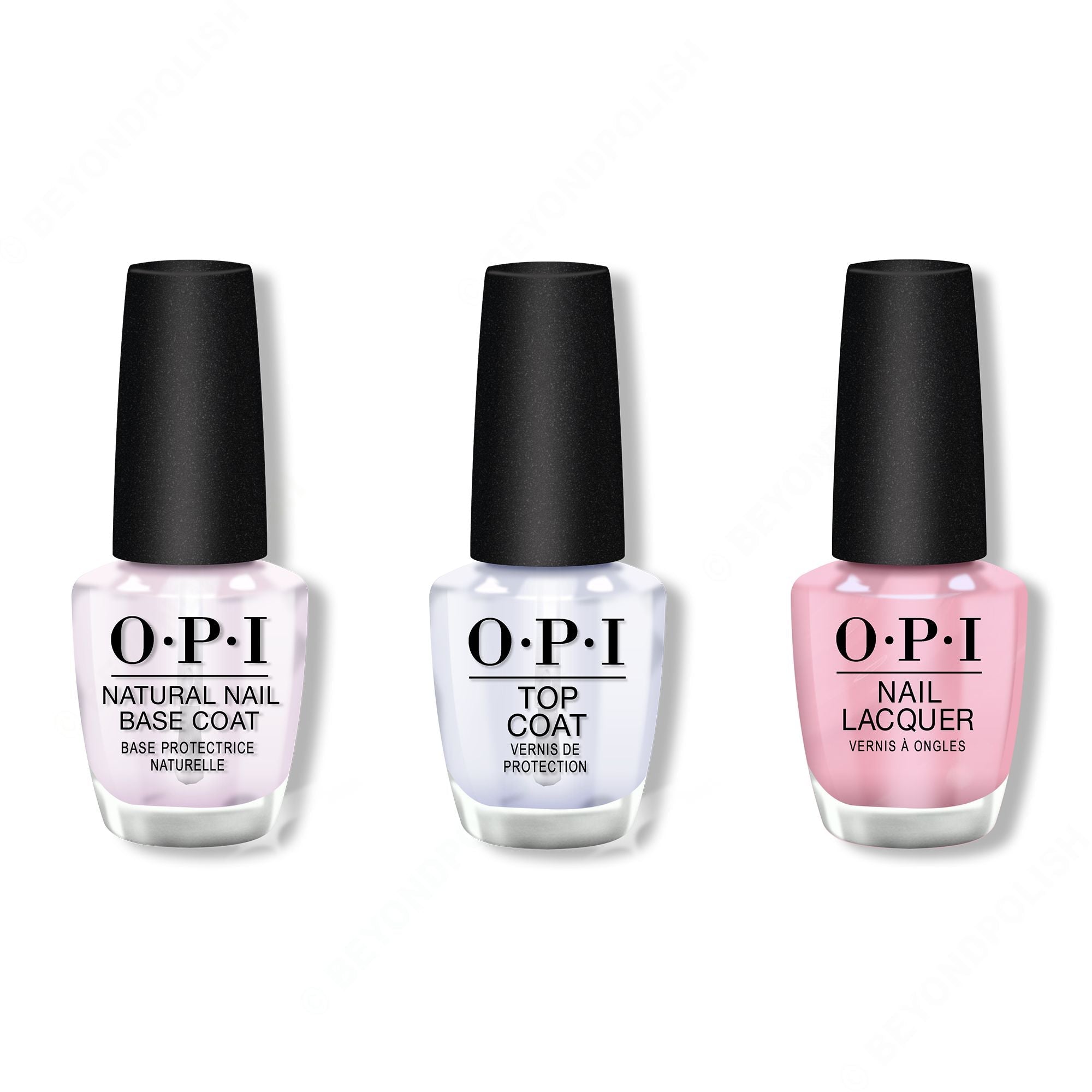 OPI - Nail Lacquer Combo - Base, Top & (P)Ink on Canvas - Professional Care