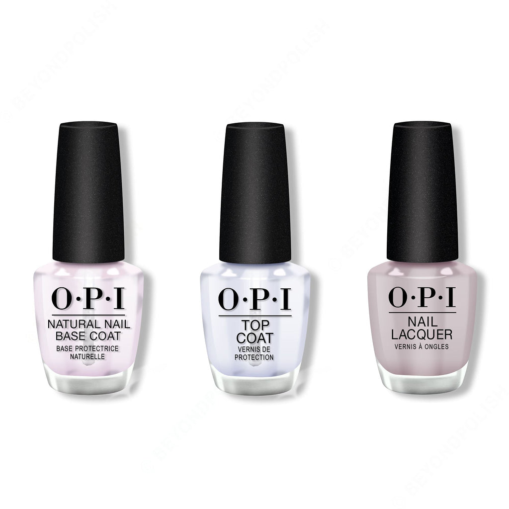 OPI - Nail Lacquer Combo - Base, Top & Peace of Mined - Professional Care