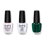 OPI - Nail Lacquer Combo - Base, Top & Peppermint Bark and Bite - Professional Care