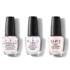 OPI - Nail Lacquer Combo - Base, Top & Pink In Bio - Professional Care