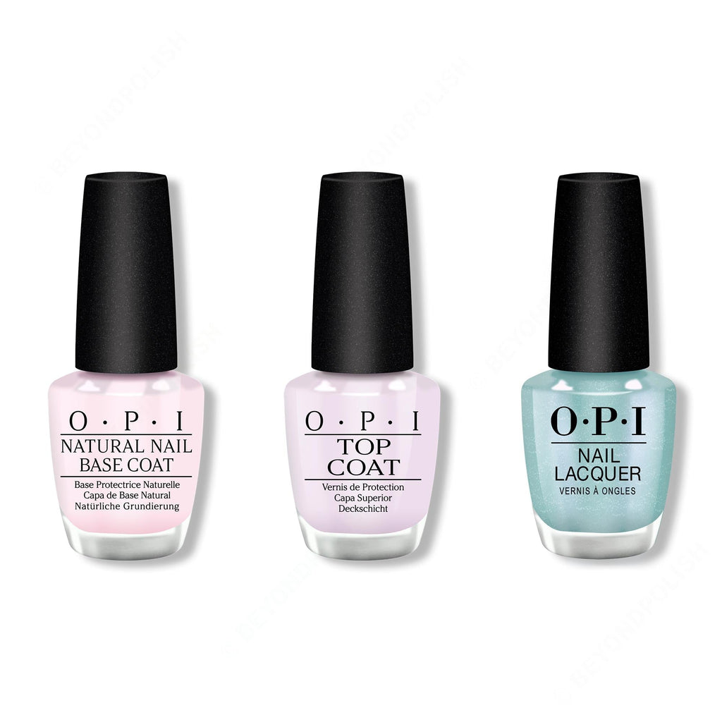 OPI - Nail Lacquer Combo - Base, Top & Pisces The Future - Professional Care