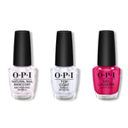 OPI - Nail Lacquer Combo - Base, Top & Pompeii Purple 0.5 oz - Professional Care