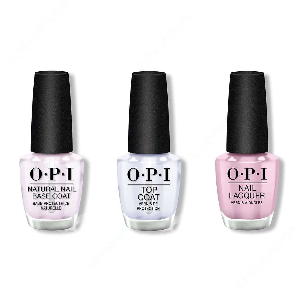 OPI - Nail Lacquer Combo - Base, Top & Purple Palazzo Pants 0.5 oz - Professional Care