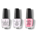 OPI - Nail Lacquer Combo - Base, Top & Racing for Pinks - Professional Care