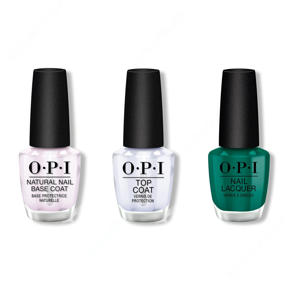 OPI - Nail Lacquer Combo - Base, Top & Rated Pea-G - Professional Care