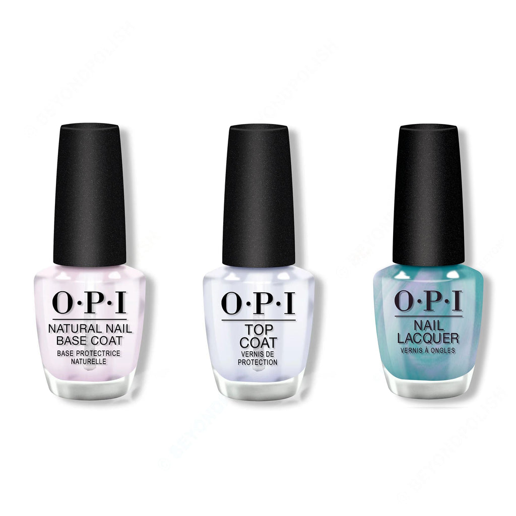 OPI - Nail Lacquer Combo - Base, Top & Reality Check Ya Out - Professional Care