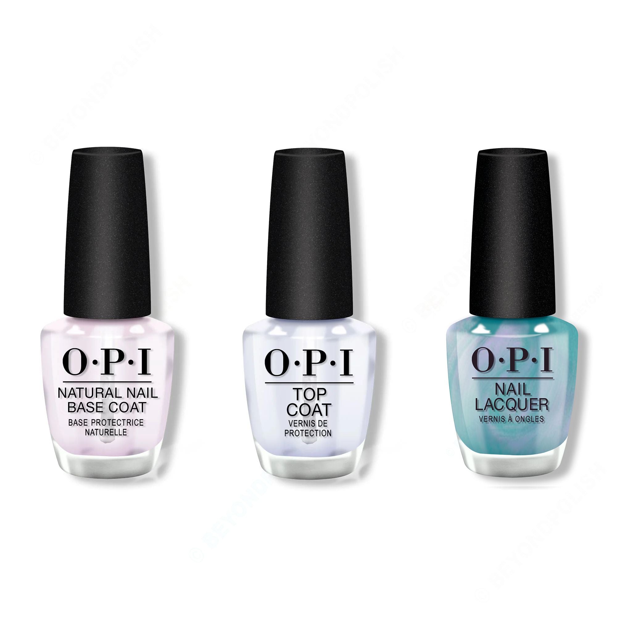OPI - Nail Lacquer Combo - Base, Top & Reality Check Ya Out - Professional Care