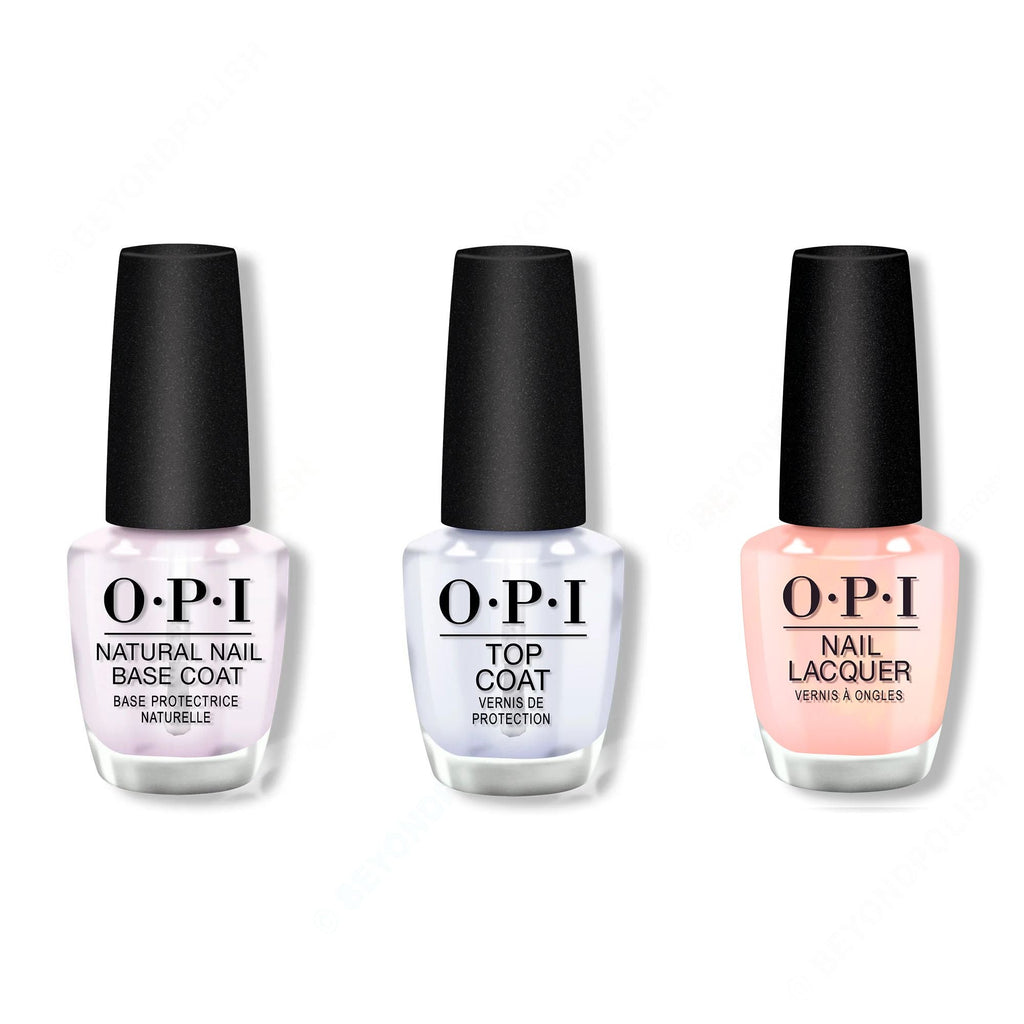 OPI - Nail Lacquer Combo - Base, Top & Reoccurin' Gleam - Professional Care