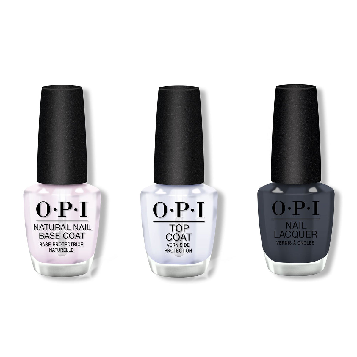 OPI - Nail Lacquer Combo - Base, Top & Rub-a-Pub-Pub 0.5 oz - Professional Care