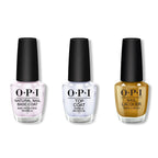 OPI - Nail Lacquer Combo - Base, Top & SaTURN Me On - Professional Care