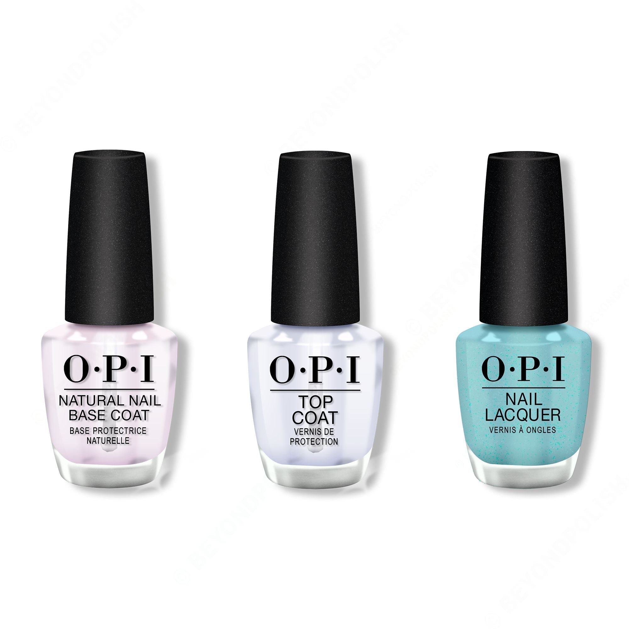 OPI - Nail Lacquer Combo - Base, Top & Sage Simulation - Professional Care