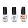 OPI - Nail Lacquer Combo - Base, Top & Samoan Sand 0.5 oz - Professional Care