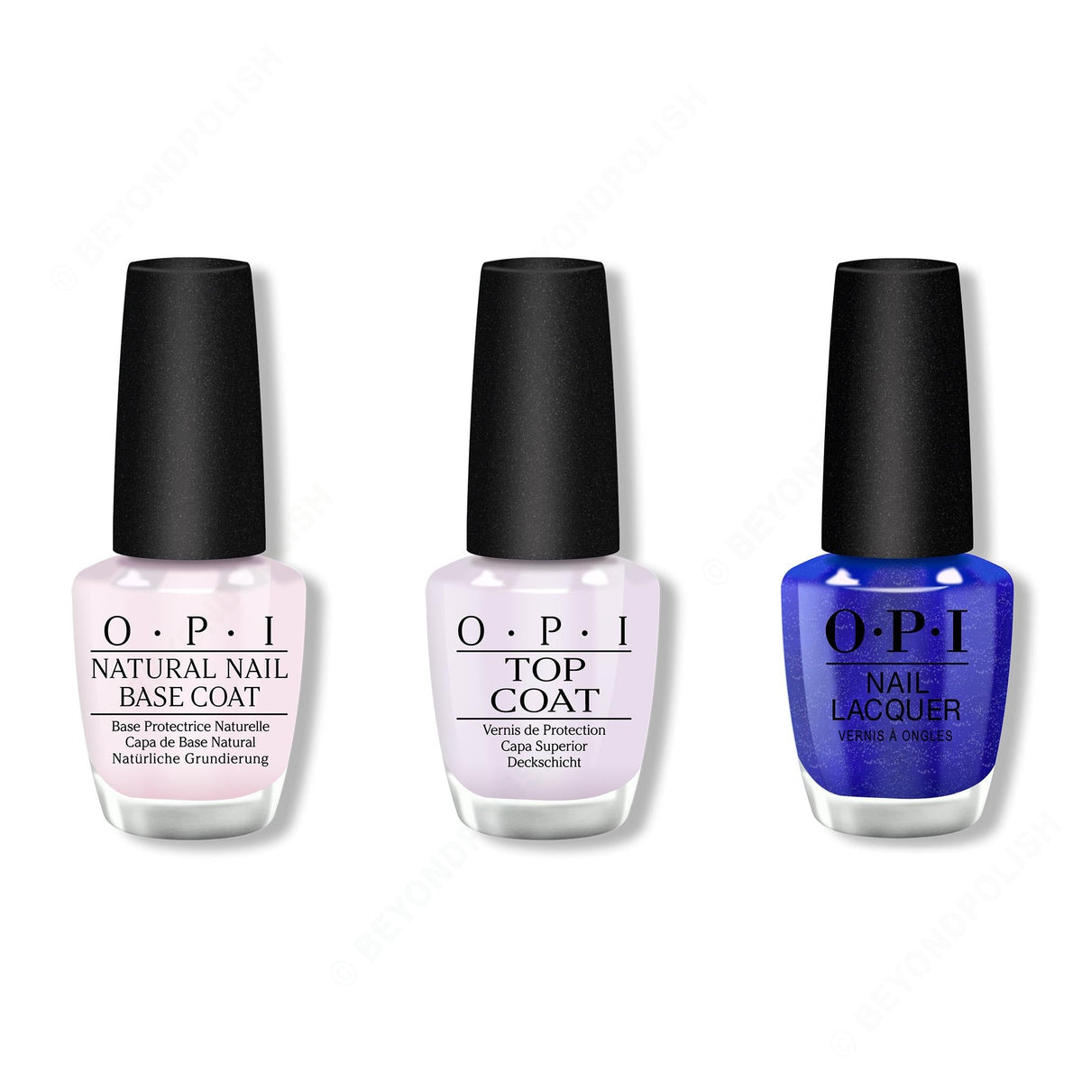 OPI - Nail Lacquer Combo - Base, Top & Scorpio Seduction - Professional Care