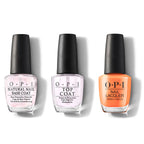 OPI - Nail Lacquer Combo - Base, Top & Silicon Valley Girl - Professional Care