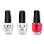 OPI - Nail Lacquer Combo - Base, Top & Spread the Cherry - Professional Care