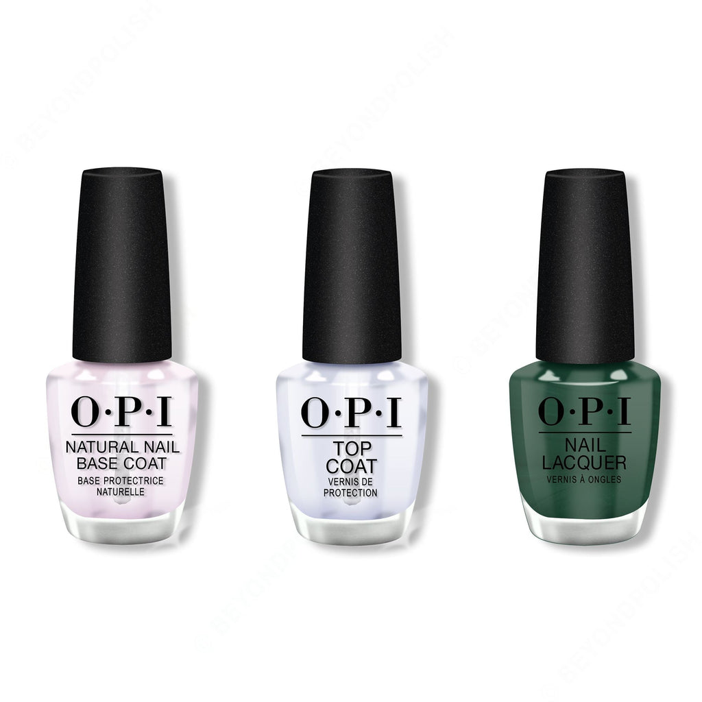 OPI - Nail Lacquer Combo - Base, Top & Stay Off the Lawn!! 0.5 oz - Professional Care