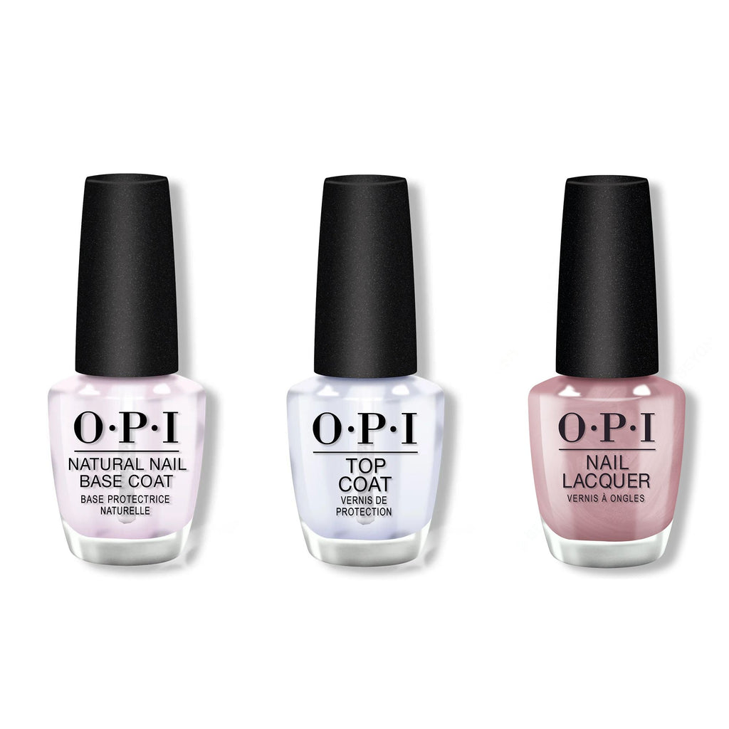 OPI - Nail Lacquer Combo - Base, Top & Supernova Pearl - Professional Care
