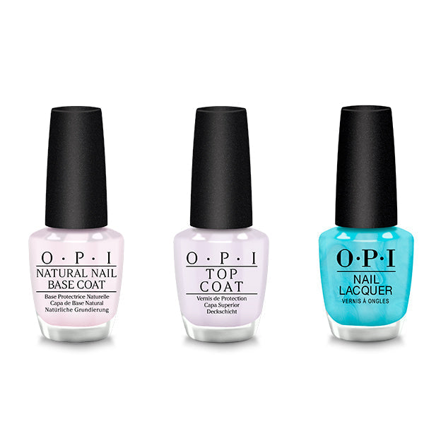 OPI - Nail Lacquer Combo - Base, Top & Surf Naked - Professional Care