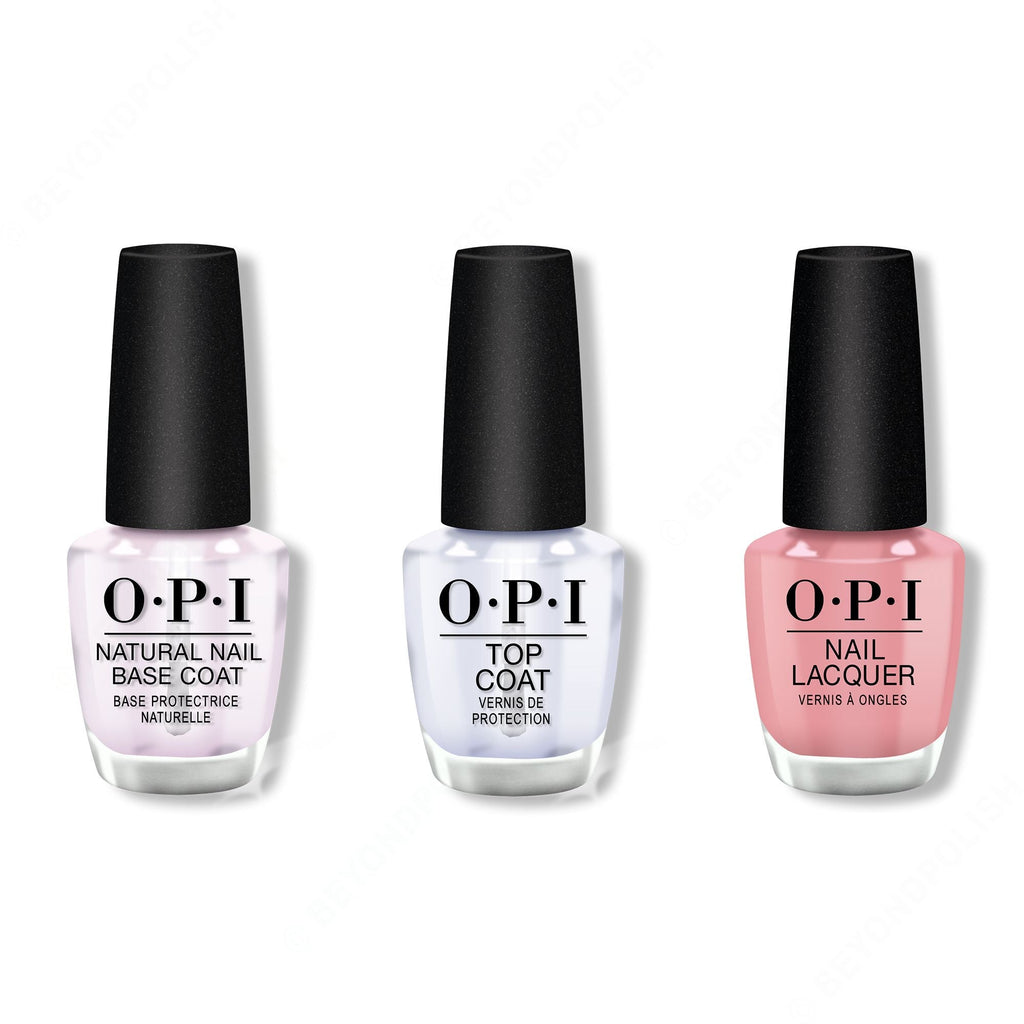OPI - Nail Lacquer Combo - Base, Top & Suzi Calls the Paparazzi - Professional Care