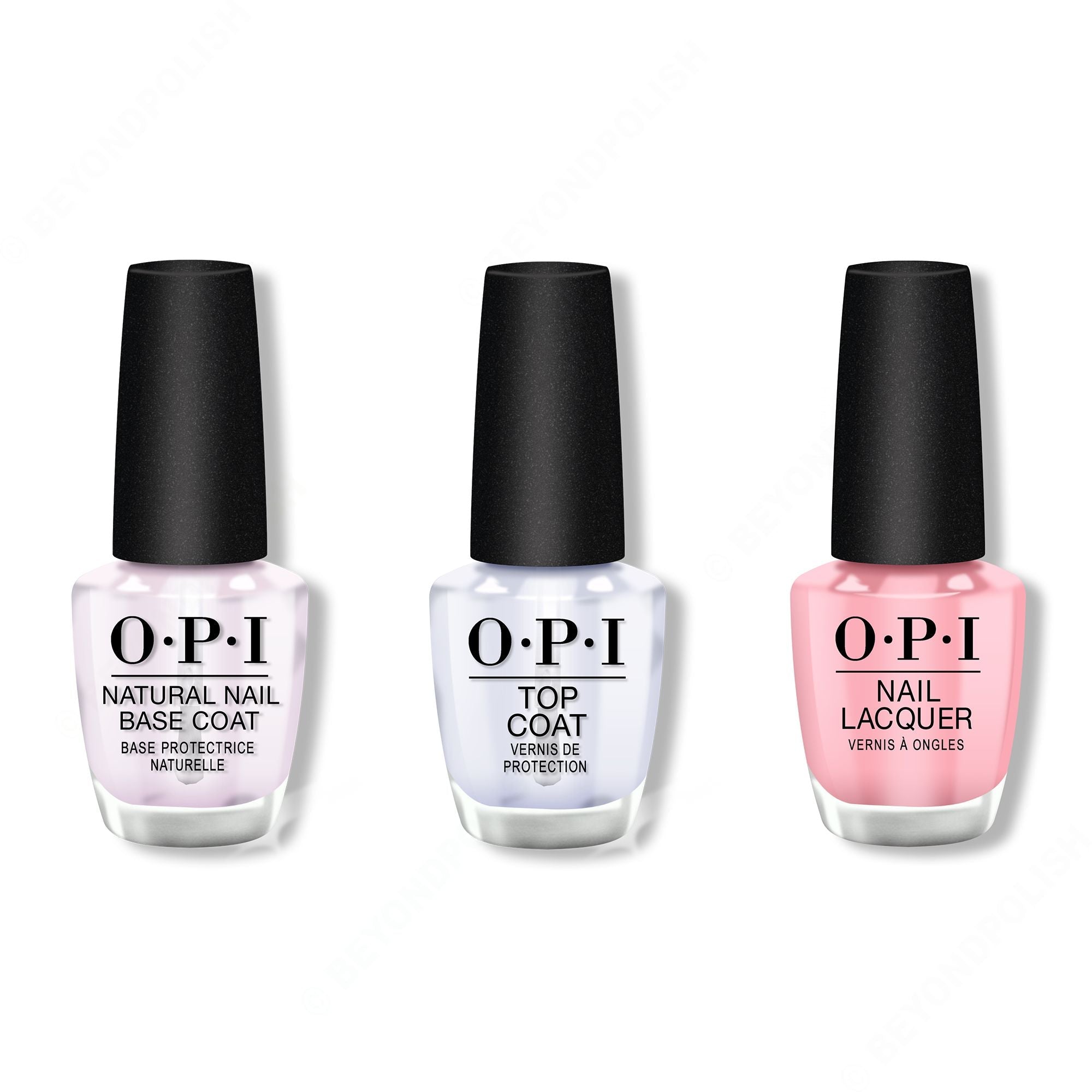 OPI - Nail Lacquer Combo - Base, Top & Suzi Nails New Orleans 0.5 oz - Professional Care