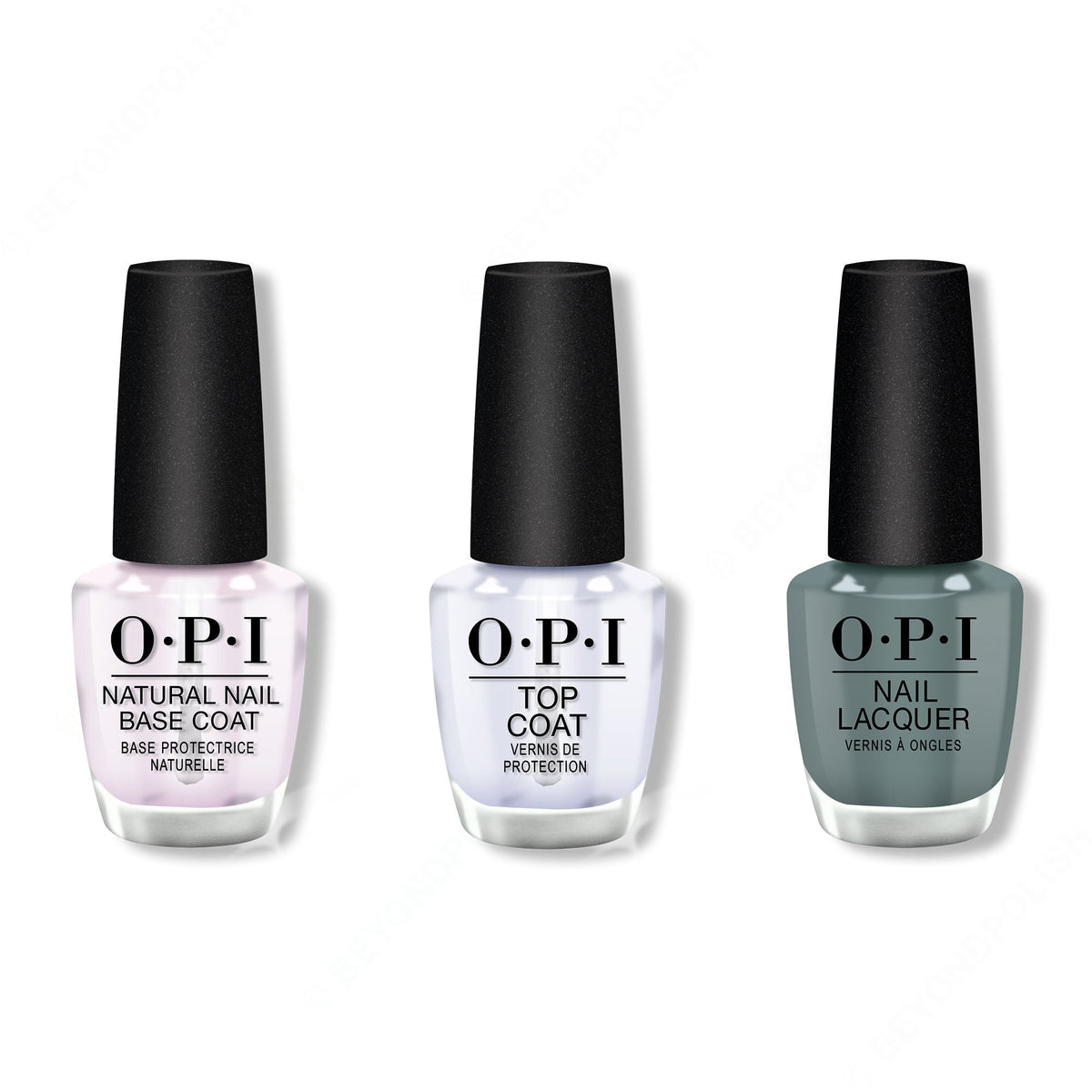 OPI - Nail Lacquer Combo - Base, Top & Suzi Talks With Her Hands 0.5 oz - Professional Care