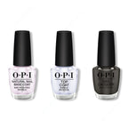 OPI - Nail Lacquer Combo - Base, Top & Suzi The First Lady of Nails 0.5 oz - Professional Care