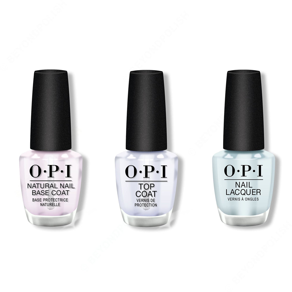 OPI - Nail Lacquer Combo - Base, Top & Suzi Without a Paddle 0.5 oz - Professional Care