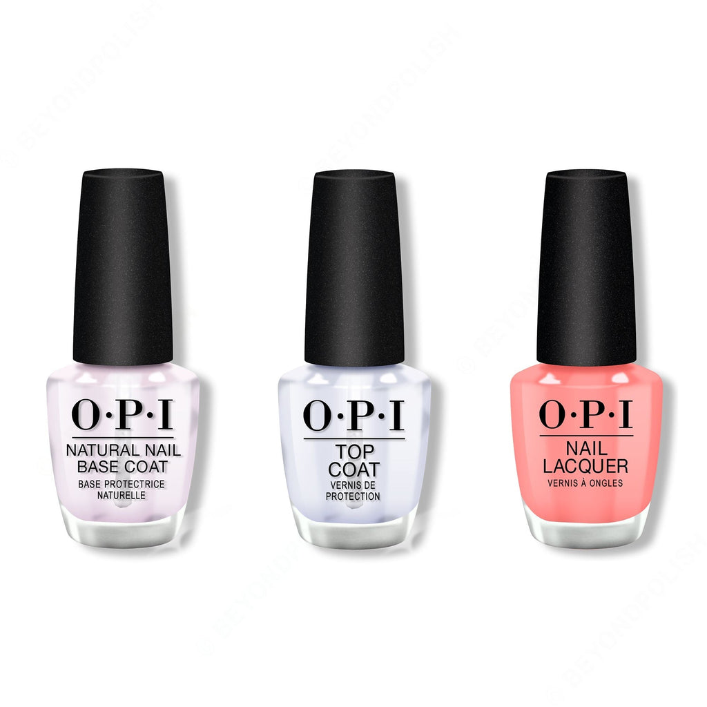 OPI - Nail Lacquer Combo - Base, Top & Suzi is My Avatar - Professional Care