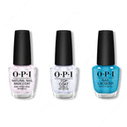 OPI - Nail Lacquer Combo - Base, Top & Teal the Cows Come Home 0.5 oz - Professional Care