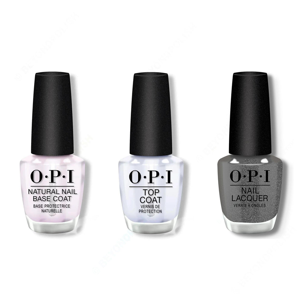 OPI - Nail Lacquer Combo - Base, Top & Tempted to Lick-orice