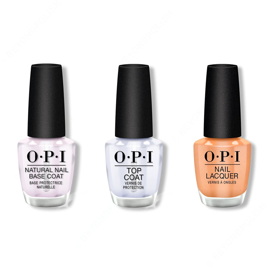 OPI - Nail Lacquer Combo - Base, Top & The Future is You - Professional Care