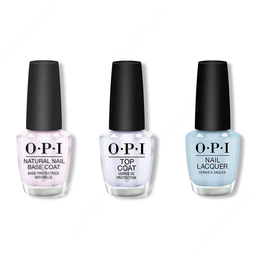 OPI - Nail Lacquer Combo - Base, Top & This Color Hits All The High Notes 0.5 oz - Professional Care