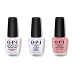 OPI - Nail Lacquer Combo - Base, Top & Tickle My France-y 0.5 oz - Professional Care
