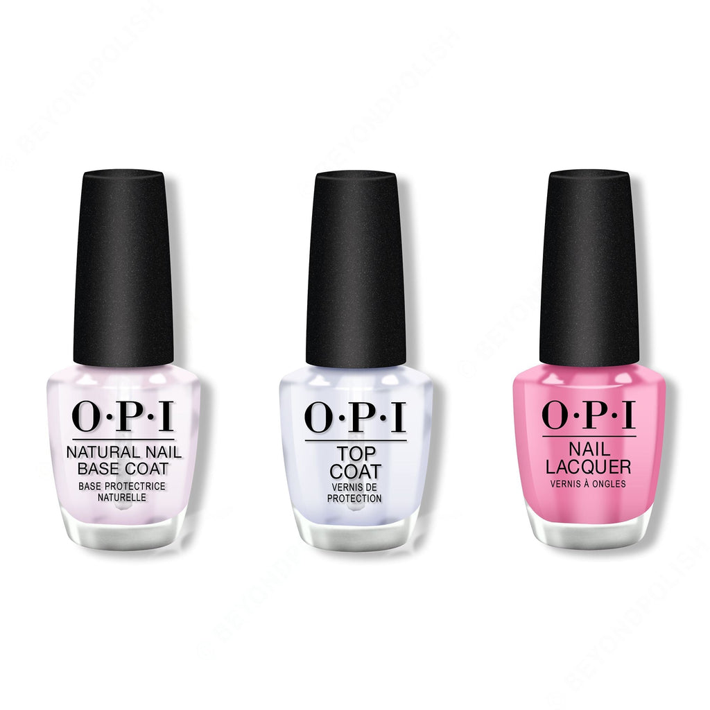 OPI - Nail Lacquer Combo - Base, Top & Two-Timing the Zones 0.5 oz - Professional Care