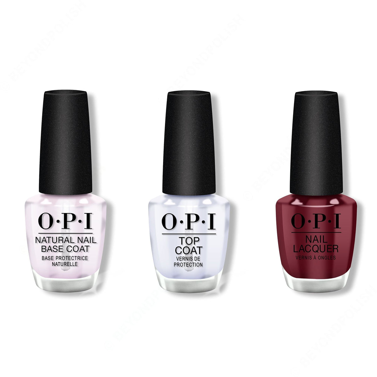 OPI - Nail Lacquer Combo - Base, Top & We the Female 0.5 oz - Professional Care