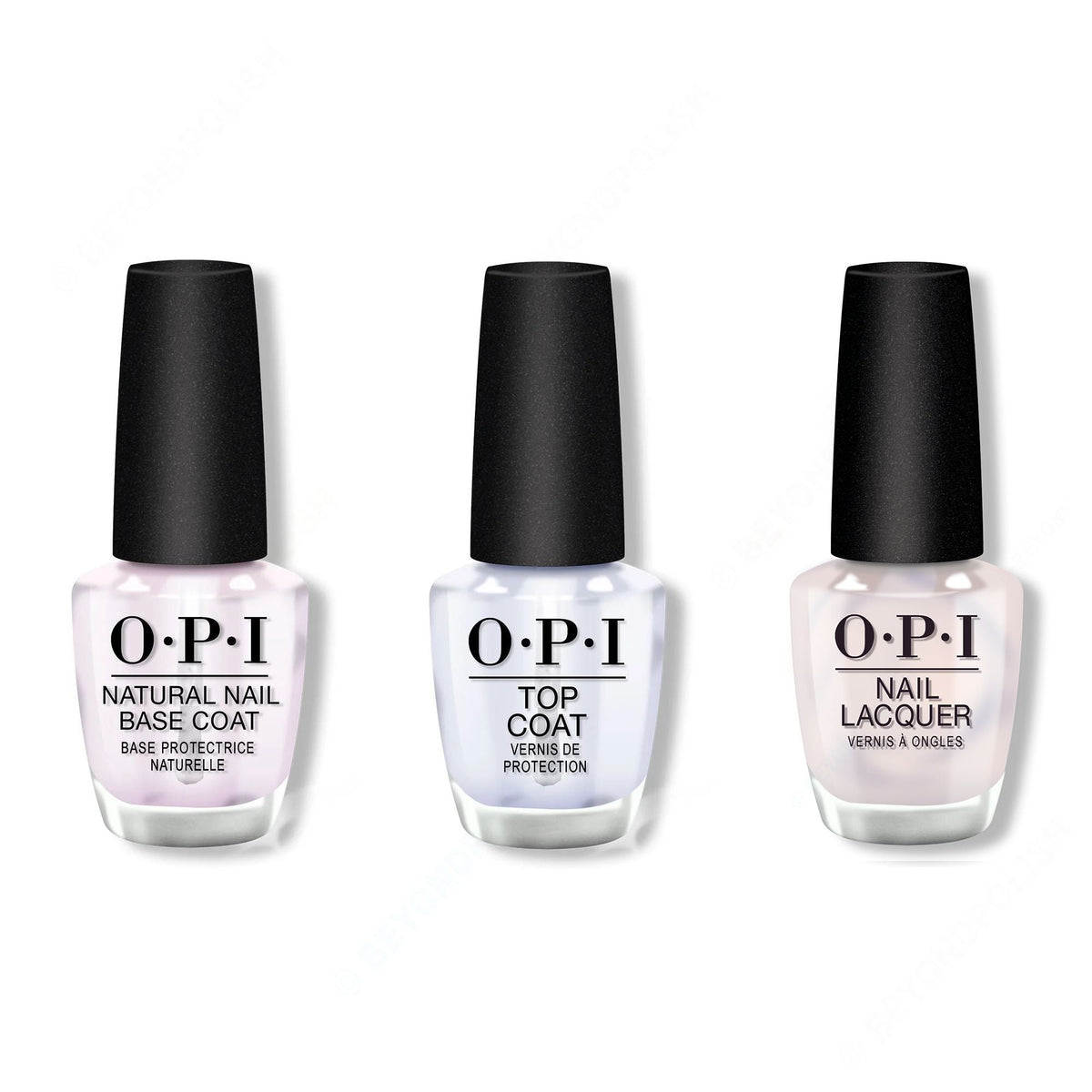 OPI - Nail Lacquer Combo - Base, Top & Welcome to Your Whirl - Professional Care